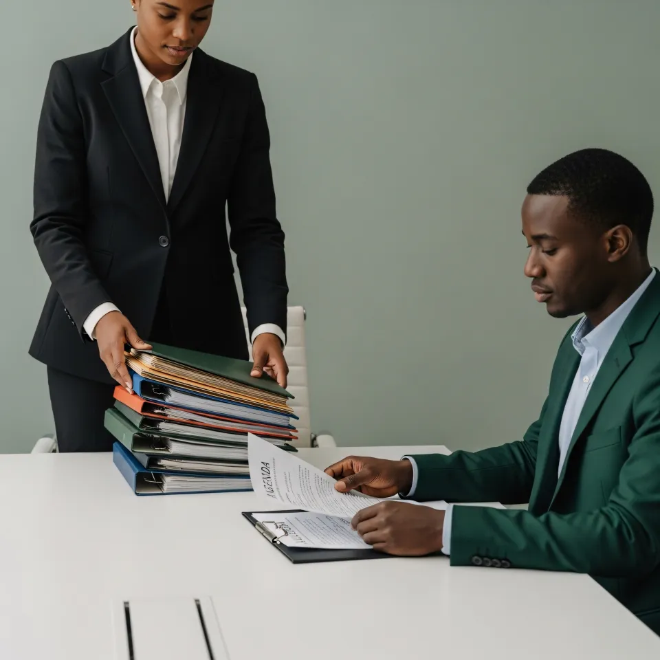 Material de apoio empresarial individual