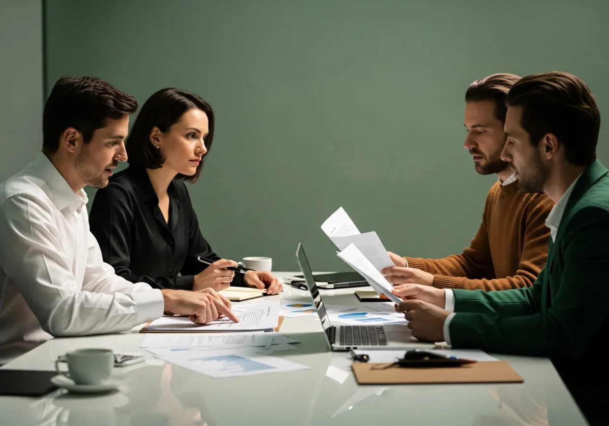 Grupo de empreendedores a consultar recursos